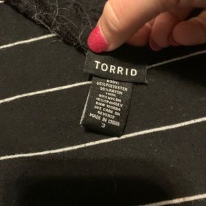 Torrid beautiful shirt with lace sleeves